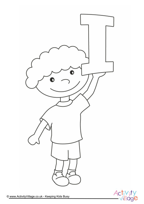 Alphabet of children colouring pages I
