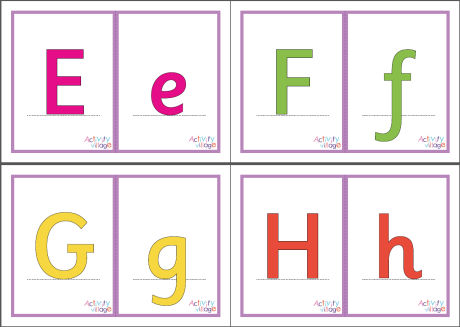 Alphabet flash cards - mixed cases - large Alphabet flash cards - mixed cases - large
