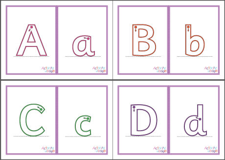 Alphabet flash cards - mixed cases - large - guided Alphabet flash cards - mixed cases - large - guided