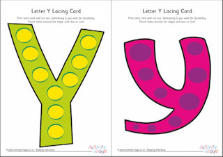 Alphabet Lacing Cards