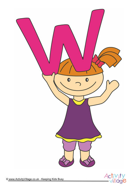 Alphabet Of Children Poster W Girl