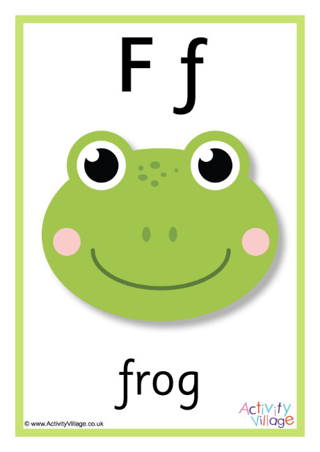 Alphabet Poster F 