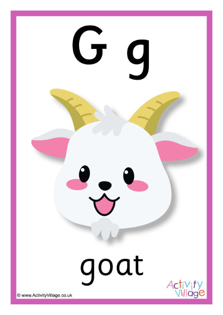 Alphabet Poster G 