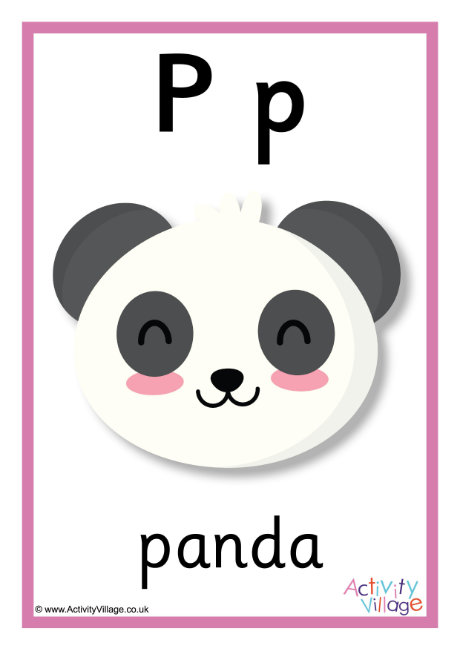 Alphabet Poster P