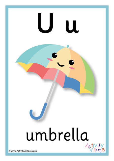 Alphabet Poster U