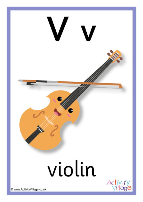 Alphabet Poster V 