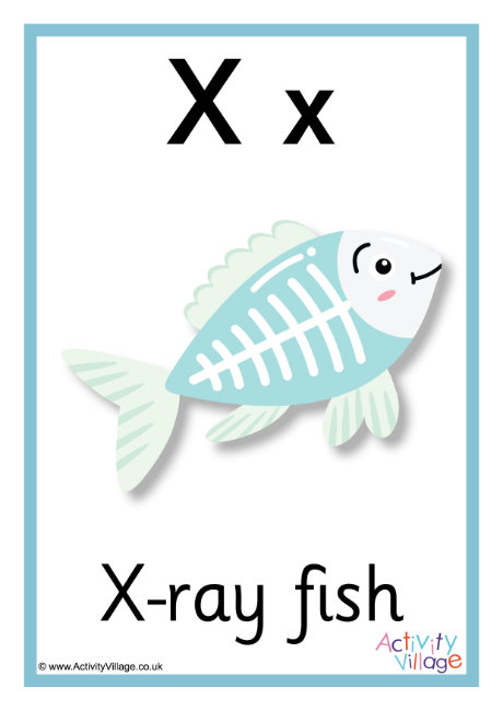 Alphabet Poster X 