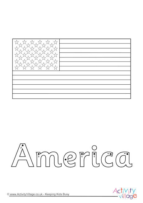 America Finger Tracing