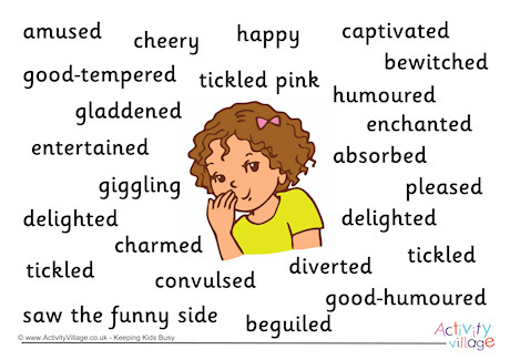 Amused Synonyms Poster
