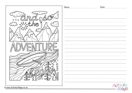 And So The Adventure Begins Story Paper