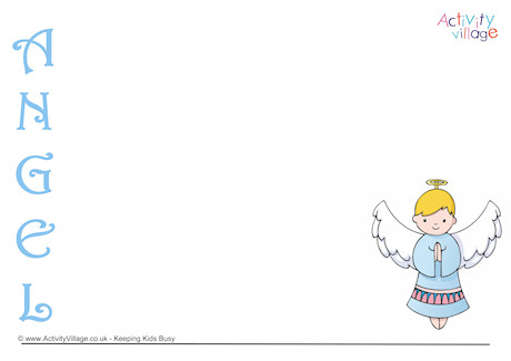 Angel Acrostic Poem Printable Angel Acrostic Poem Printable