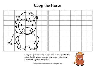 Animal Grid Copy Puzzles