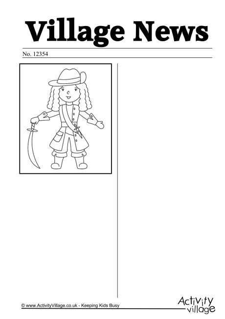 Anne Bonny Newspaper Writing Prompt