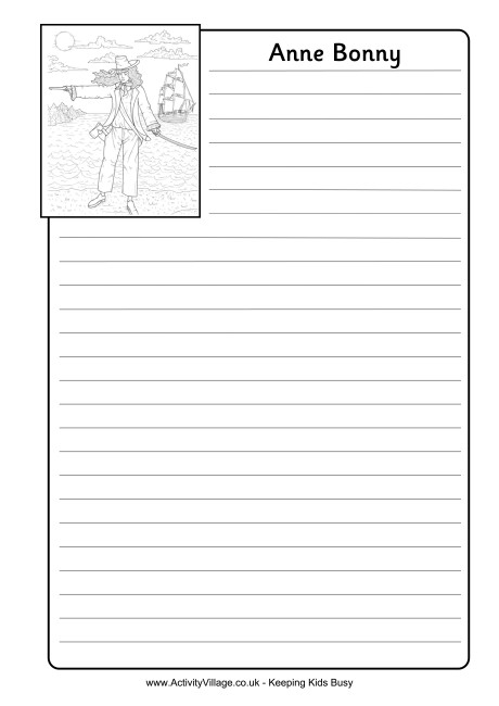 Anne Bonny Notebooking Page