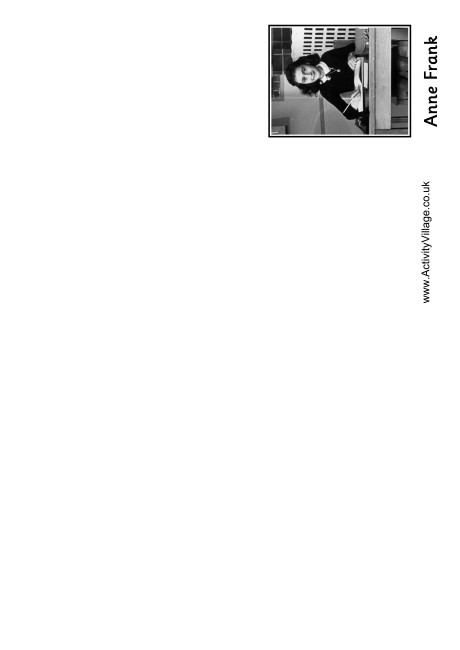 Anne Frank Booklet Anne Frank Booklet