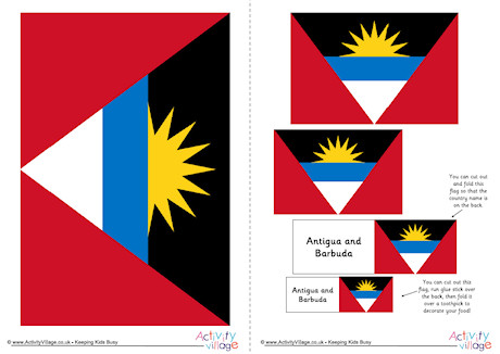 Antigua and Barbuda Flag Printable
