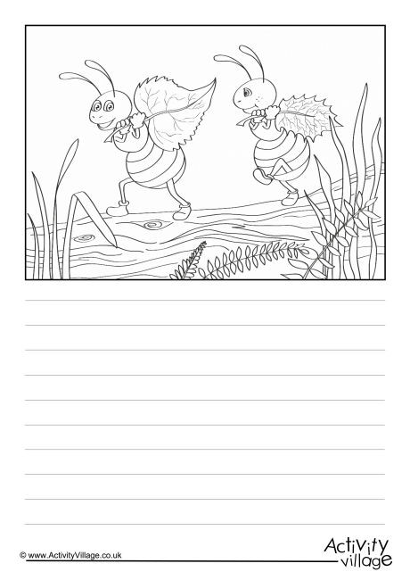 Ants Scene Story Paper