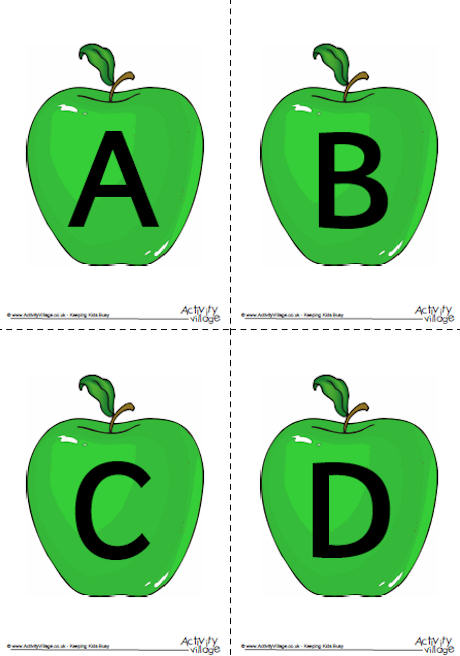 Apple Alphabet Posters Apple Alphabet Posters