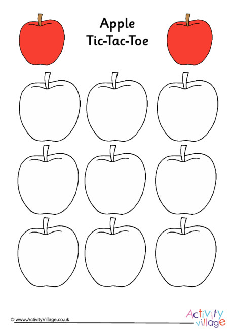 Apple Tic-Tac-Toe Apple Tic-Tac-Toe