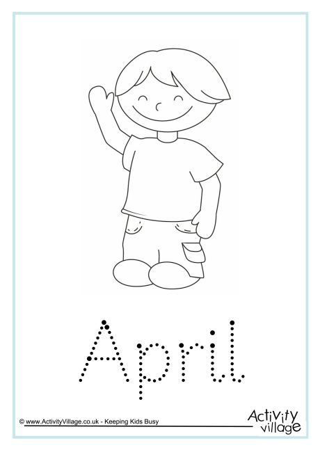 April word tracing