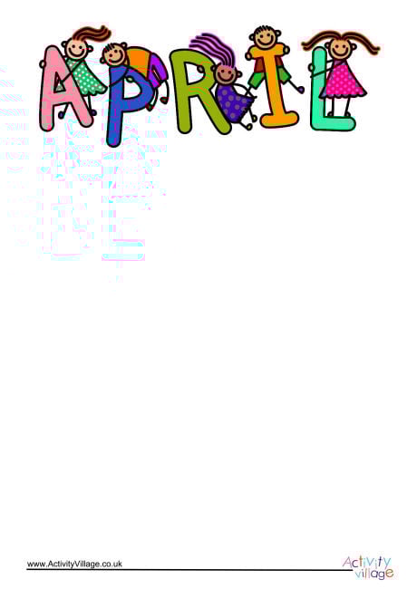April Writing Paper