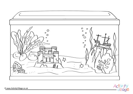 Aquarium Colouring Page 2
