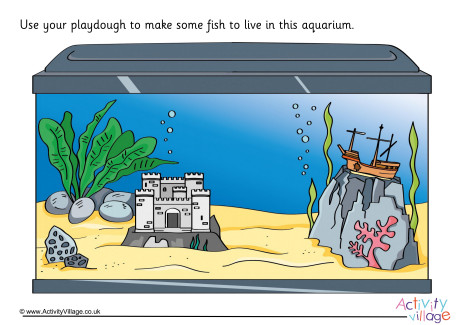 Aquarium Playdough Mat