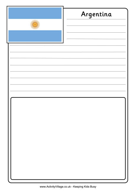 Argentina notebooking page 