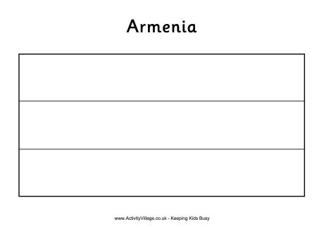 Armenia colouring flag