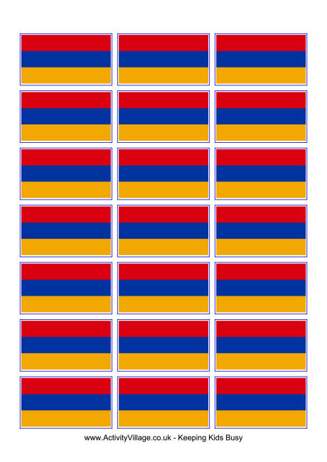 Armenia flag printable