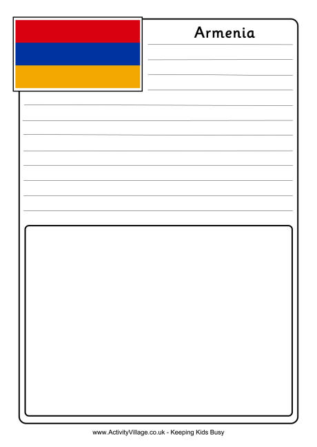 Armenia notebooking page