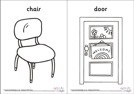 Around the classroom colouring pages set Around the classroom colouring pages set