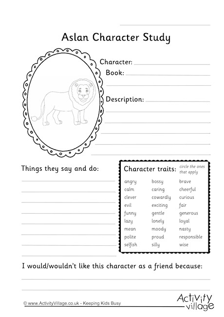 Aslan Character Study Aslan Character Study