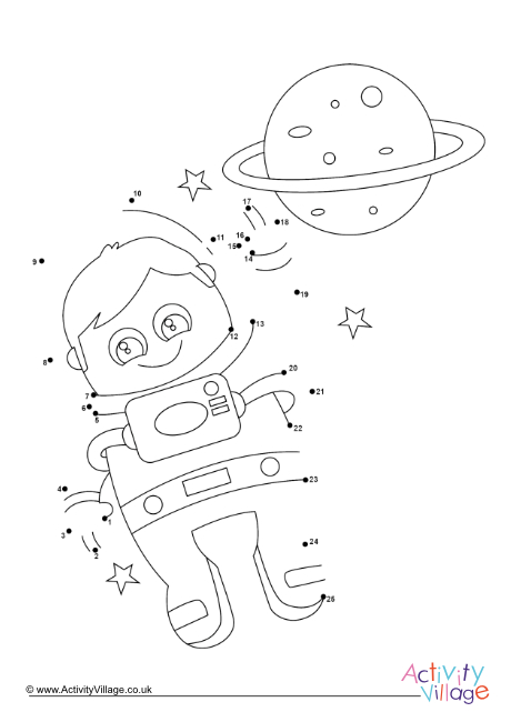 Astronaut dot to dot 2
