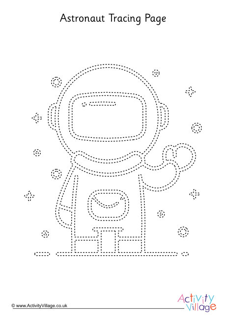 Astronaut tracing page