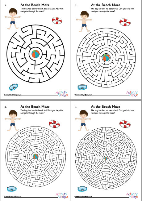 At the beach mazes 2
