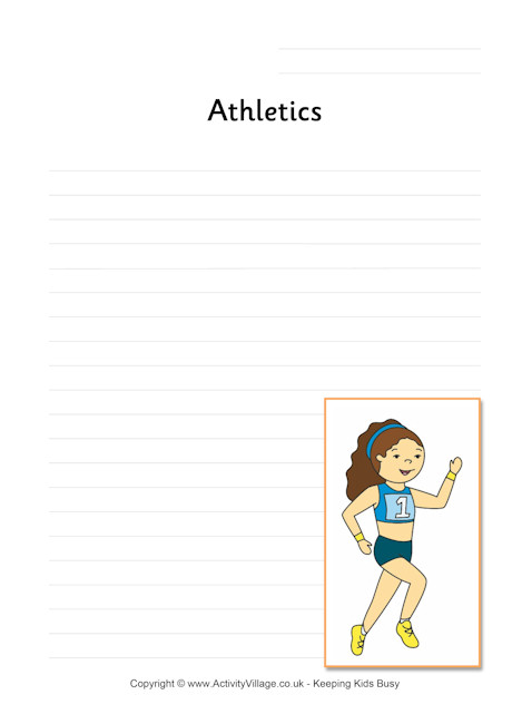 Athletics writing page 2 