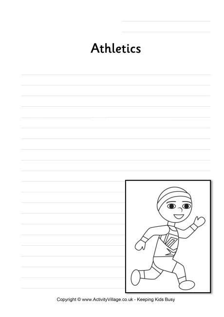 Athletics writing page
