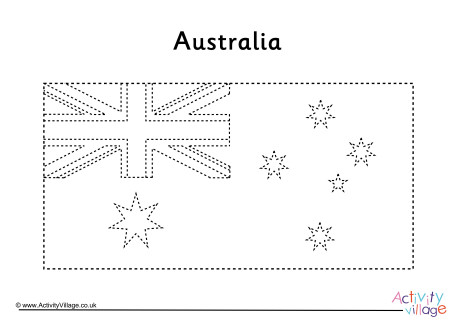 Australia Flag Tracing
