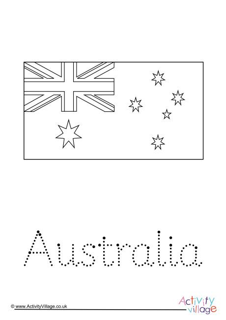 Australia Word Tracing