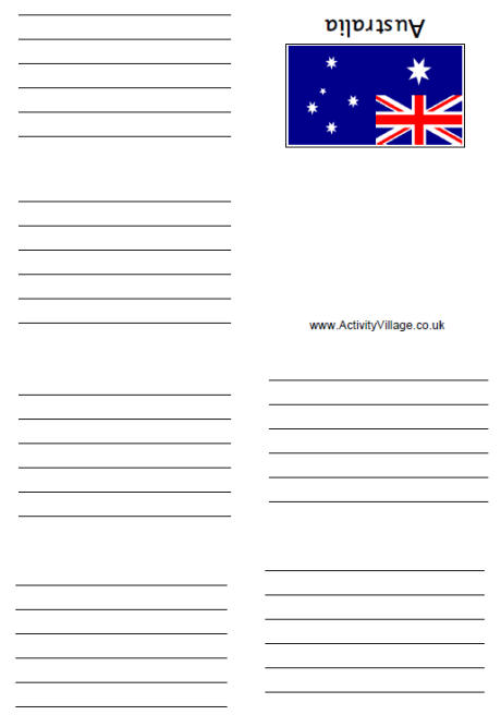 Australia flag booklets Australia flag booklets