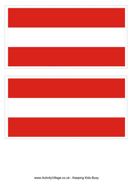 Austria flag printable