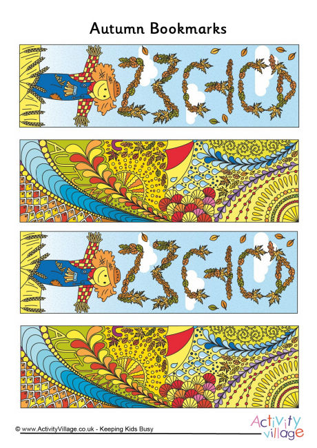 Autumn doodle bookmarks Autumn doodle bookmarks