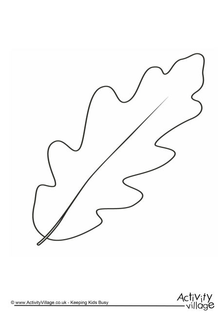 Autumn leaf colouring page 4