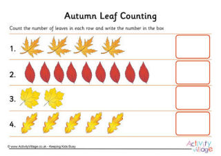 Autumn Maths Worksheets