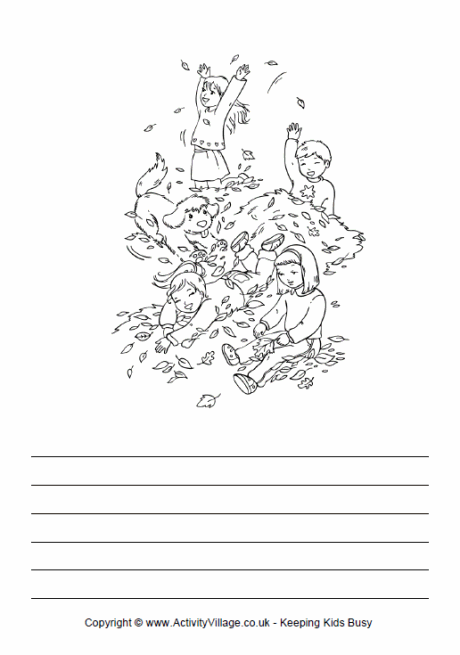 Autumn play story paper Autumn play story paper