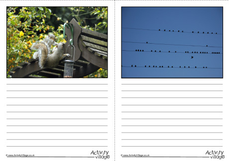 Autumn Scene Writing Prompt Story Paper