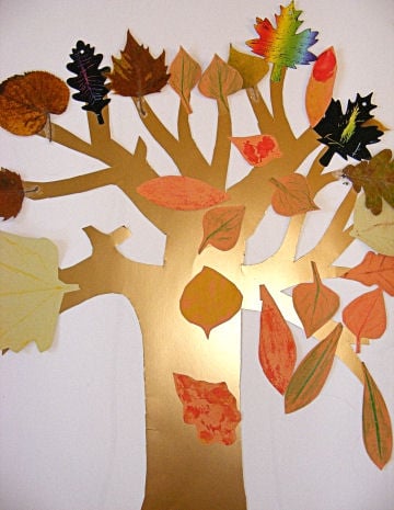Autumn tree craft for kids