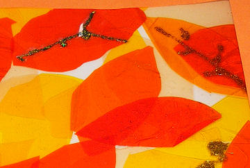 Autumn window pictures - detail