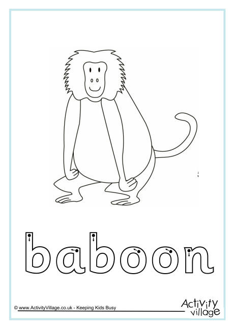 Baboon Finger Tracing